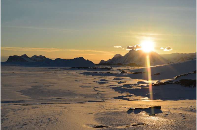 Today, Antarctic winds usually blow from the continent out to the sea. Credit: Svein Østerhus